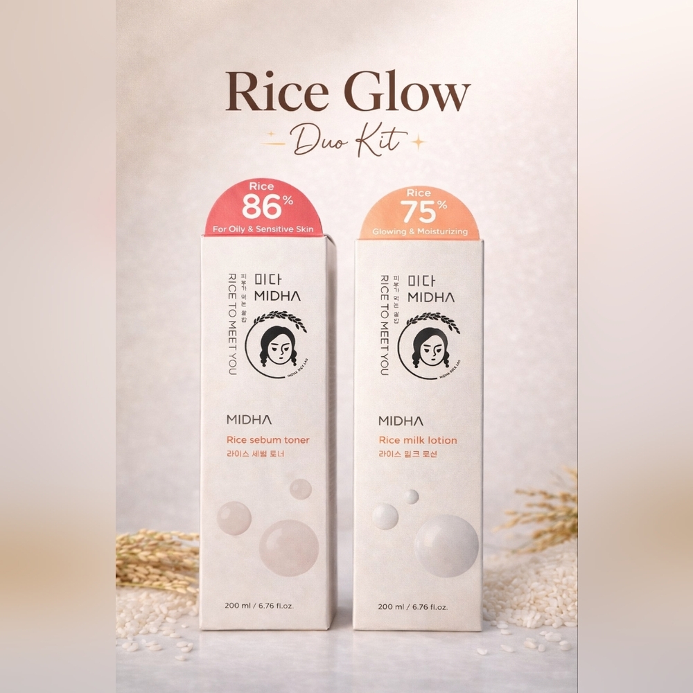 MIDHA Rice Skincare Duo Kit
